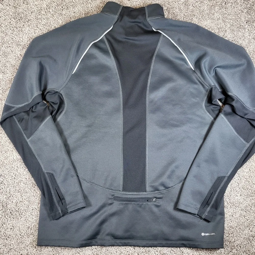 The North Face Mens L Gray FlashDry Pullover Long Sleeve Running Top‎